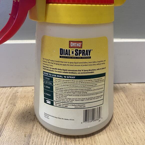 Ortho Dial N Spray Multi-Use Hose-End Sprayer Plastic Vintage - Picture 4 of 7